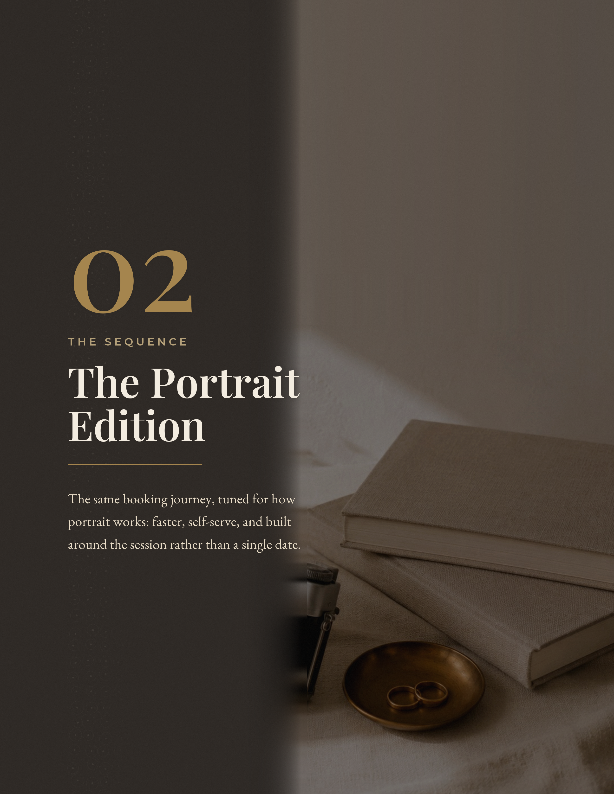 The Portrait Edition section divider, from inside the guide